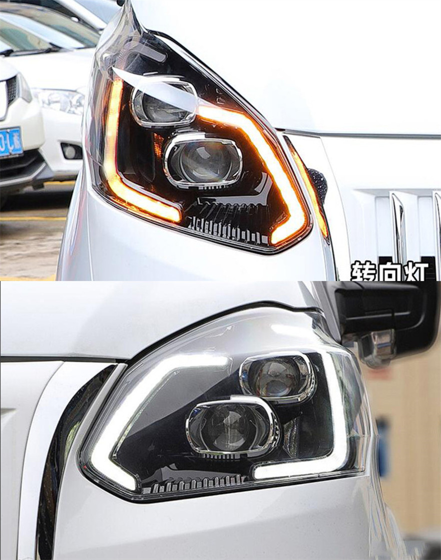 2 Pieces Lights For Ford Transit 20 16-2022 LED Headlights DRL Daytime Lights Turn Signal Headlamp Replacement Fog Light