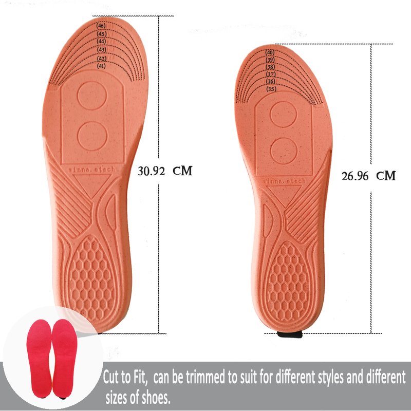 Shoe Parts Accessories 23002000mAh Wireless Winter Electric Heated Insoles with Remote Controller Size EUR 35-46# Material EVA Thermal Heating 220921