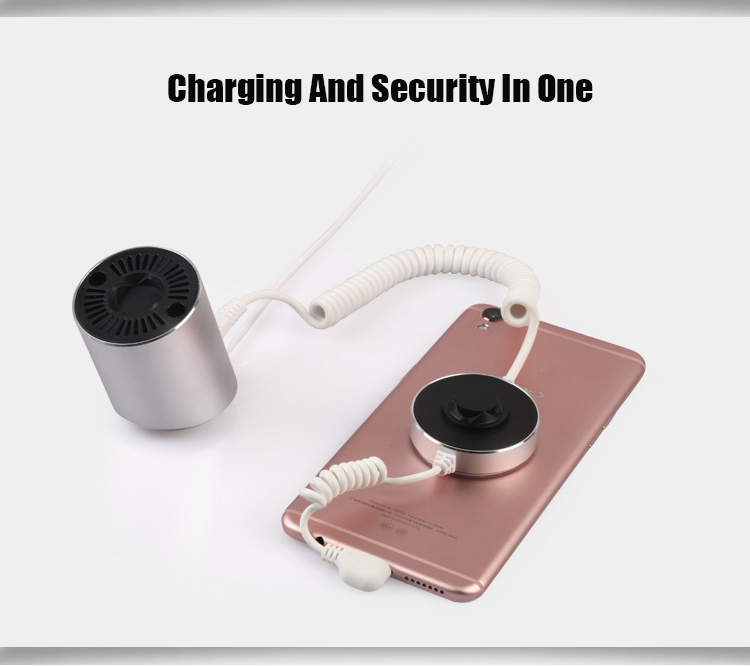 6PCS Mobile Phone Security Alarm Stand Smartphone Anti-Theft Device Display Holder Cellphone Burglar Alarm System 360 Degree Rotate