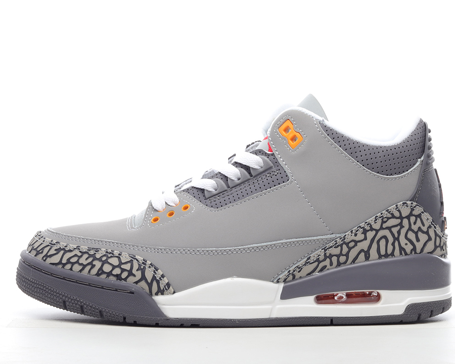 Jumpman 3 Cool Grey Basketball Shoes 3s Silver/light Graphite-orange Peel-sport Red Outdoor Running Trainers Sports Sneakers with Box, #1
Jumpman 3 Cool Grey Basketball Shoes 3s Silver/light Graphite-orange Peel-sport Red Outdoor Running Trainers Sports Sneakers with Box, #1