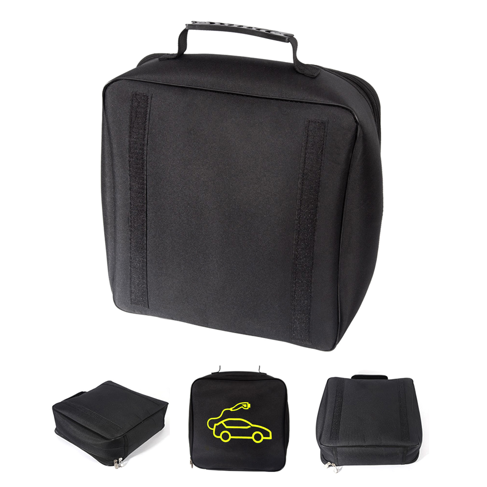 Car Organizer EV Carry Bag Waterproof Fire Retardant For Electric Vehicle Tesla Model 3 Y S X Charger Charging Cables Plugs Sockets Equipment Containe