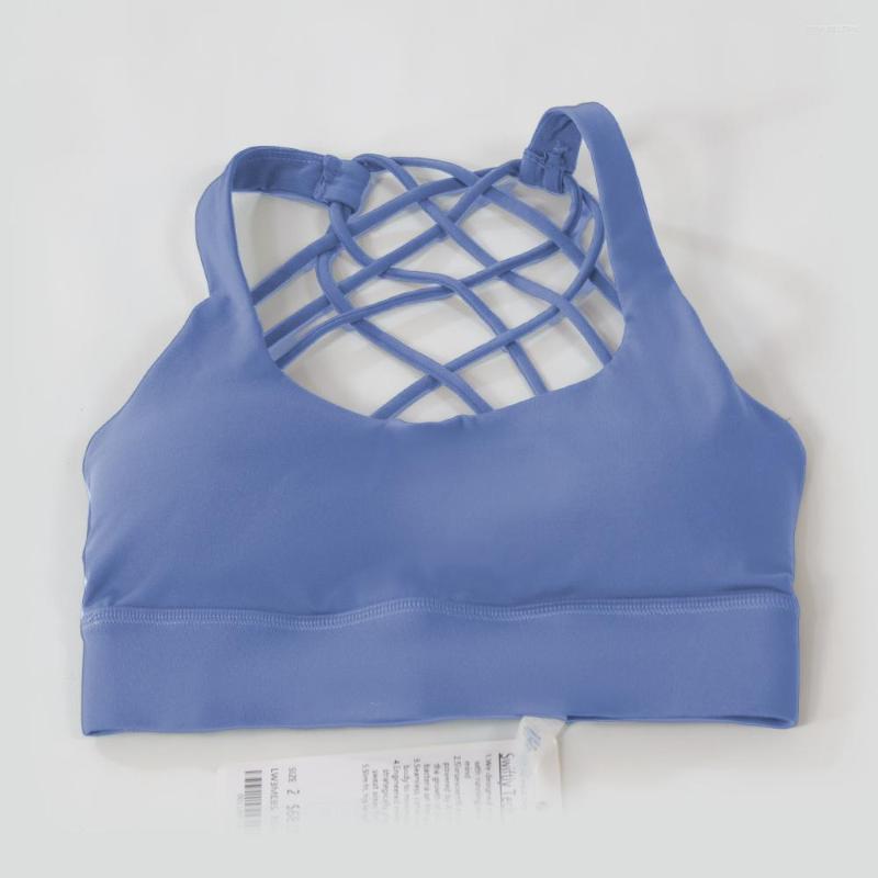 Yoga Outfit 8 Strapes Shockproof To Be Sport Fitness Basic Tank Top Bra