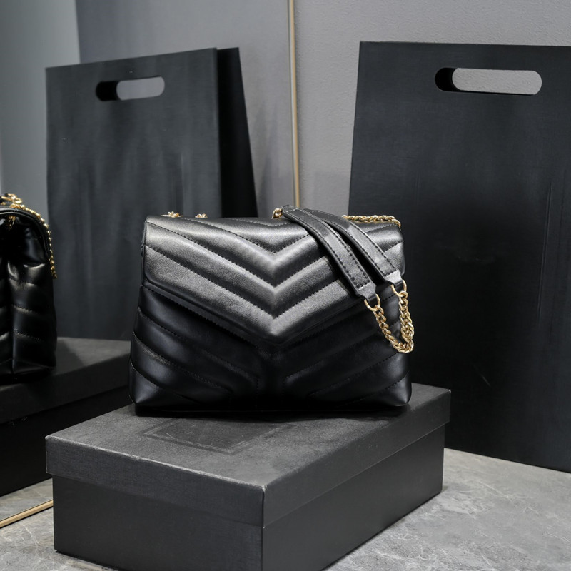 Evening Bags Cross Body woc chain Designer Handbags Quilted Flap Black Brown Loulou Shoulder Bag Flap Wallet with Dust Bag 29, 25x17x9cm
Evening Bags Cross Body woc chain Designer Handbags Quilted Flap Black Brown Loulou Shoulder Bag Flap Wallet with Dust Bag 29, 25x17x9cm