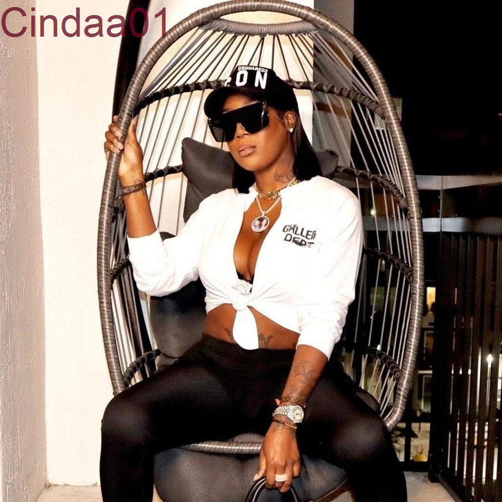 2022 Autumn New Long Sleeve T-shirt Womens Sexy Slim Fit Split Lace Up Print Cardigan Tops -XL, White
2022 Autumn New Long Sleeve T-shirt Womens Sexy Slim Fit Split Lace Up Print Cardigan Tops -XL, White