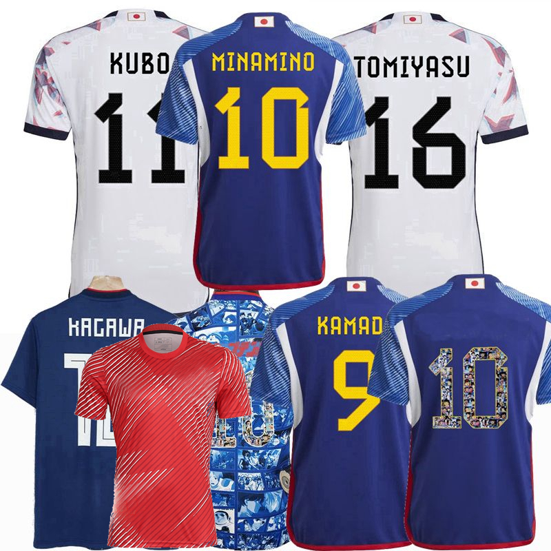 2022 2023 Japan Soccer Jerseys Player Fans version ATOM TSUBASA KAGAWA KUBO MINAMIHO SHIBASAKI KAMADAK TOMIYASU ENDO YOGO 22 23 football men and kids shirts 4XL, Player version tight away+2022
2022 2023 Japan Soccer Jerseys Player Fans version ATOM TSUBASA KAGAWA KUBO MINAMIHO SHIBASAKI KAMADAK TOMIYASU ENDO YOGO 22 23 football men and kids shirts 4XL, Player version tight away+2022