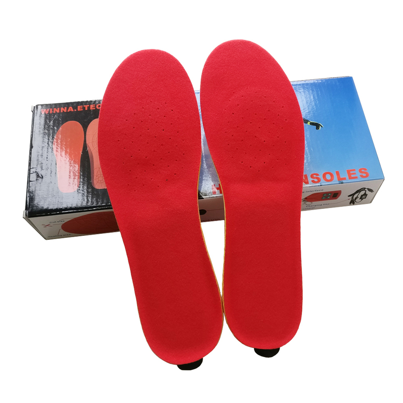 Shoe Parts Accessories 23002000mAh Wireless Winter Electric Heated Insoles with Remote Controller Size EUR 35-46# Material EVA Thermal Heating 220921