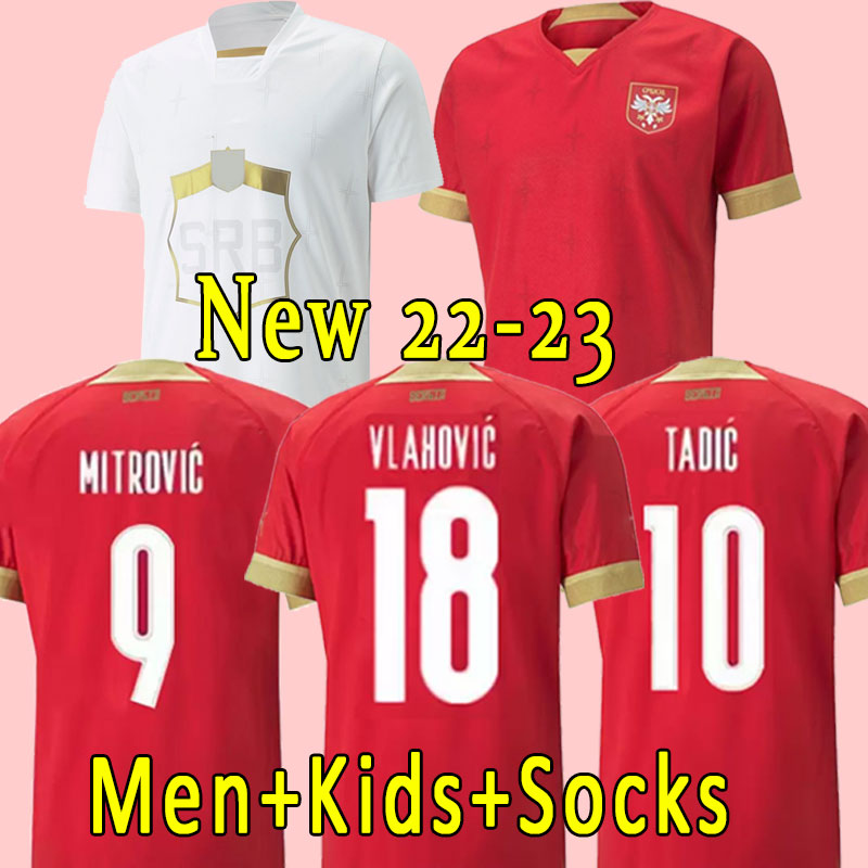 2022 SERBIA soccer jerseys TADIC MITROVIC Serbie North Macedonia Armenia Vlahovic MILIVOJEVIC 22/23 Kostic KOLAROV SERGEL JOVIC Men football shirt uniforms, Away
2022 SERBIA soccer jerseys TADIC MITROVIC Serbie North Macedonia Armenia Vlahovic MILIVOJEVIC 22/23 Kostic KOLAROV SERGEL JOVIC Men football shirt uniforms, Away