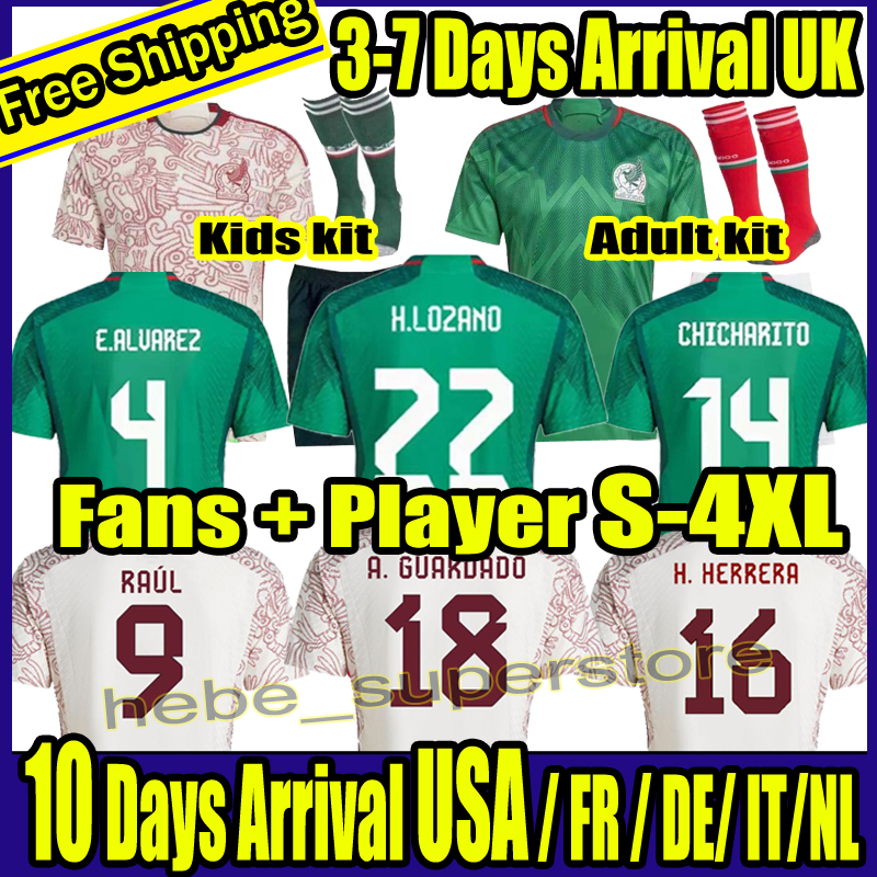 S-4XL 2022 2023 Top Mexico soccer jersey Fans Player World H.LOSANO GUARDADO CHICHARITO G DOS SANTOS 22 CUP football shirt tops men kids sets uniform camiseta de futbol, Home
S-4XL 2022 2023 Top Mexico soccer jersey Fans Player World H.LOSANO GUARDADO CHICHARITO G DOS SANTOS 22 CUP football shirt tops men kids sets uniform camiseta de futbol, Home