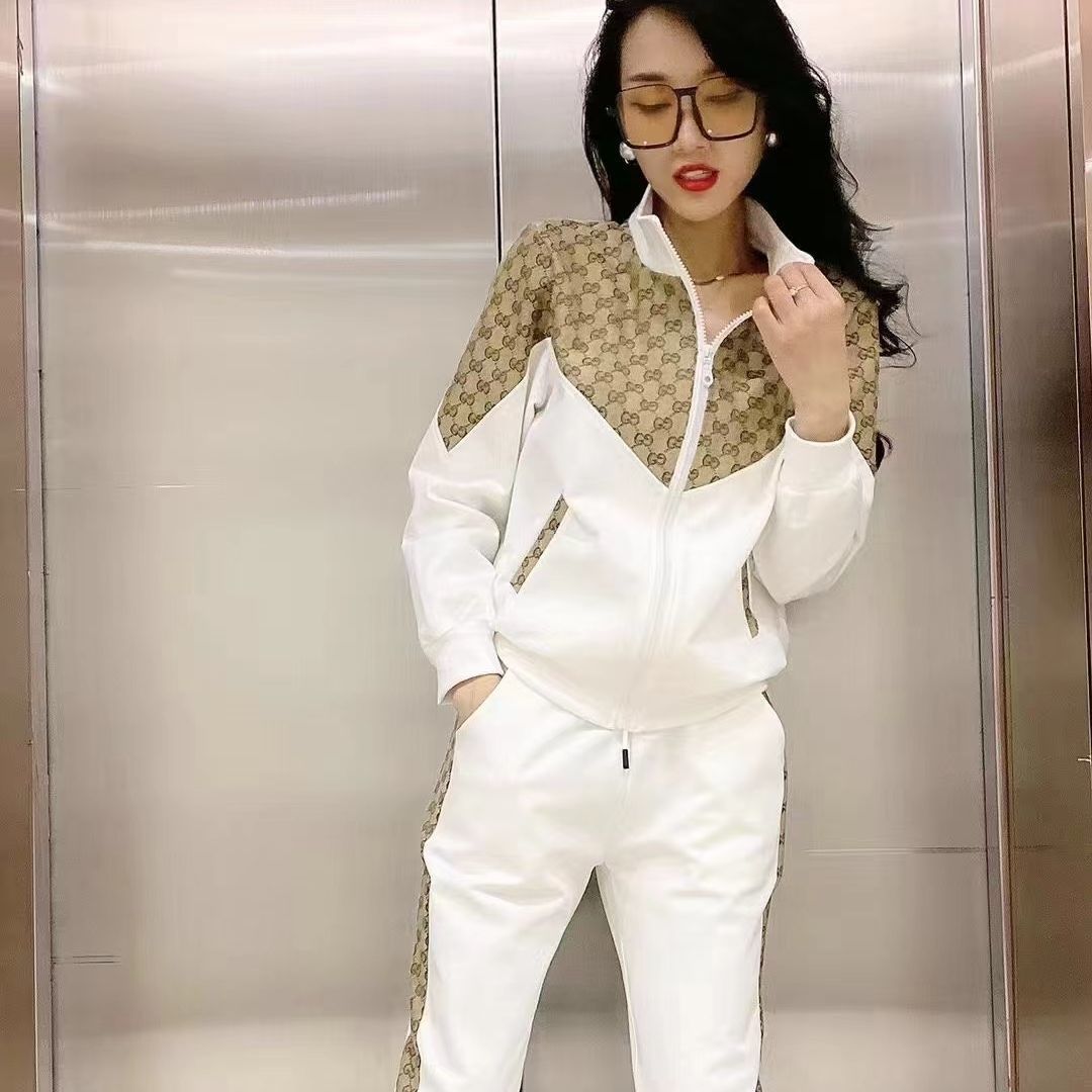 2023 New Women's Two Piece Pants Tracksuits Casual Fashion Autumn Spring Long Sleeved Two-piece Jogger Set Ladies Fall printed letters