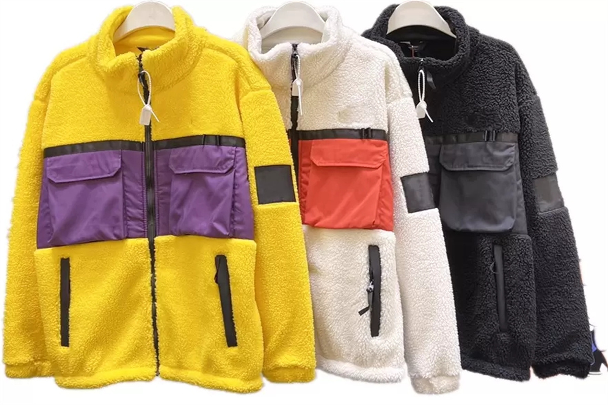 Women's Fur Winter Lamb Wool Fleece Jacket Custom Embroidery Logo Jackets Ladies Warm Face Coat Stand-Up Collar Outdoor Clothing