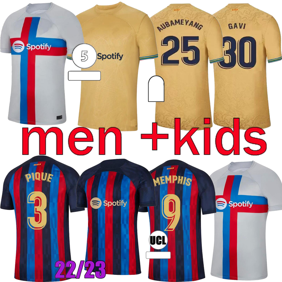 22 23 LEWANDOWSKI ANSU FATI Soccer Jersey 2022 FERRAN ADAMA AUBA CHRISTENSEN O. DEMBELE PEDRI MEMPHIS DEST GAVI barcelona maillots football shirt kids kit uniform, Gold
22 23 LEWANDOWSKI ANSU FATI Soccer Jersey 2022 FERRAN ADAMA AUBA CHRISTENSEN O. DEMBELE PEDRI MEMPHIS DEST GAVI barcelona maillots football shirt kids kit uniform, Gold