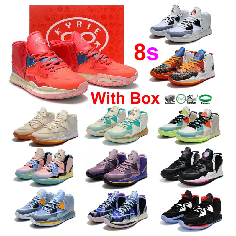 Kyrie 8 Basketball Shoes 1 World 1 People Fire and Ice Infinity Keep Sue Fresh Two Way Valentine Day Men Shoe With Box Sneakers Sports, Color-1
Kyrie 8 Basketball Shoes 1 World 1 People Fire and Ice Infinity Keep Sue Fresh Two Way Valentine Day Men Shoe With Box Sneakers Sports, Color-1