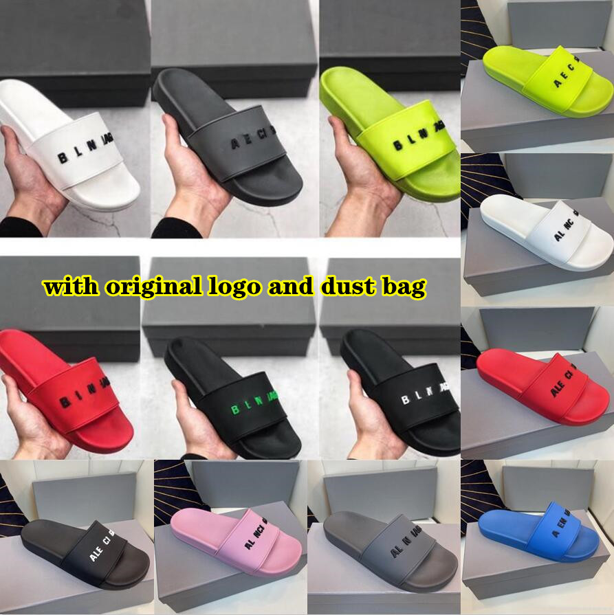 Men Women Designer Slippers Summer Pool Slides Black Fluo Green White Cool Grey Beige Blue Pink Yellow Mens Rubber Sandals Paris Shoes Size 36-46
Men Women Designer Slippers Summer Pool Slides Black Fluo Green White Cool Grey Beige Blue Pink Yellow Mens Rubber Sandals Paris Shoes Size 36-46