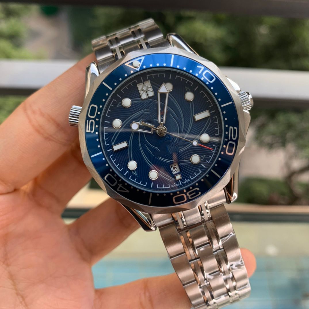 Designer Automatic Mechanical Blue Dial 007 watch Ceramic Bezel James Men's Master Watch Black Stainless Steel Watches, 12
Designer Automatic Mechanical Blue Dial 007 watch Ceramic Bezel James Men's Master Watch Black Stainless Steel Watches, 12