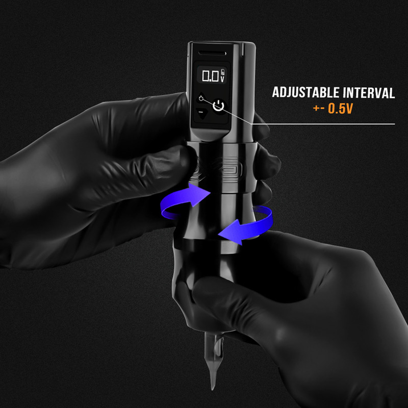 Tattoo Machine Professional Wireless Pen Gun Powerful Coreless Motor Charge Battery Digital LED Display for Artist Body 220921