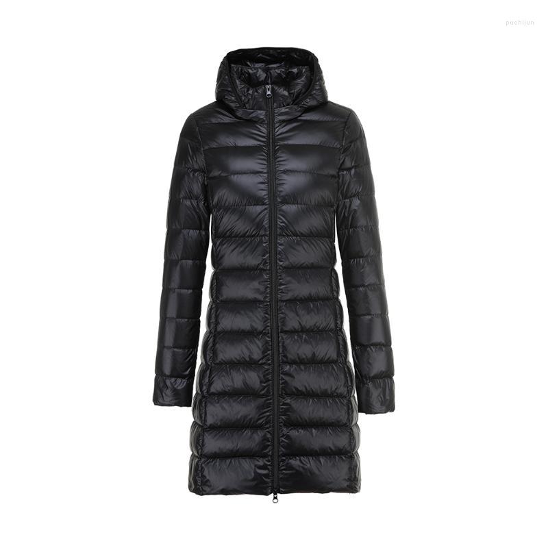 Women's Jackets Women's Long Coat Women Winter Down Jacket Ultra Light With Hooded Female Plus Size Autumn Outwear Coats