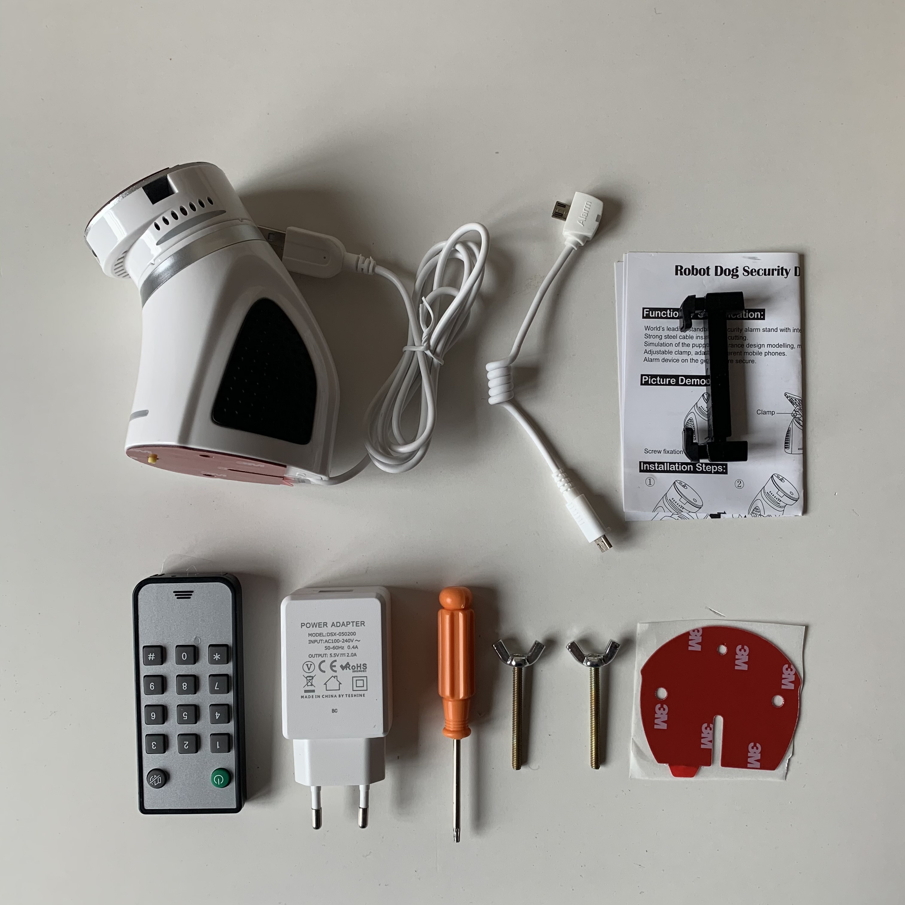 6PCS Mobile Phone Security Burglar Alarm Display Stand Cell Phone Anti-Theft Holder With Charging Function