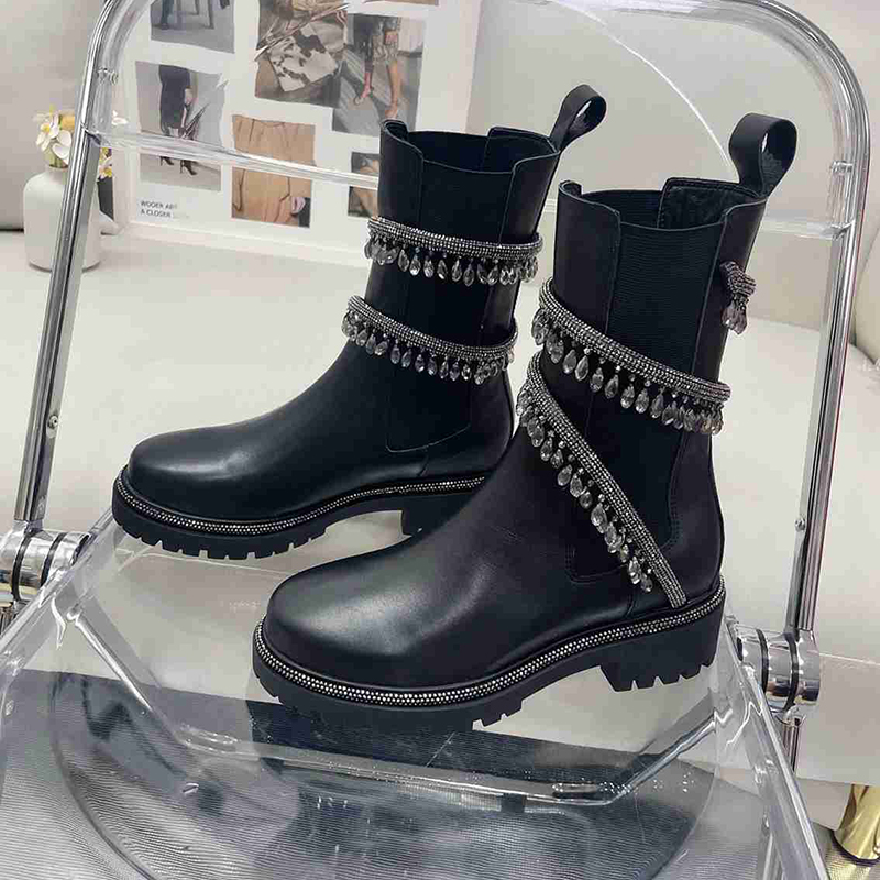Luxury Rhinestone Designer Boots For Woman Black Platform Motorcycle Booties Snake Wrapped Fashion Winter Ankle Bottes Shoes
Luxury Rhinestone Designer Boots For Woman Black Platform Motorcycle Booties Snake Wrapped Fashion Winter Ankle Bottes Shoes