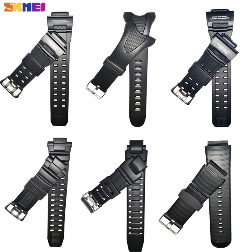 Watch Bands SKMEI Watch Band 1025 1278 1251 1068 0931 1416 PURubber Watches Strap For Skmei Different Model WatchBands For MenWomen reloj 220921