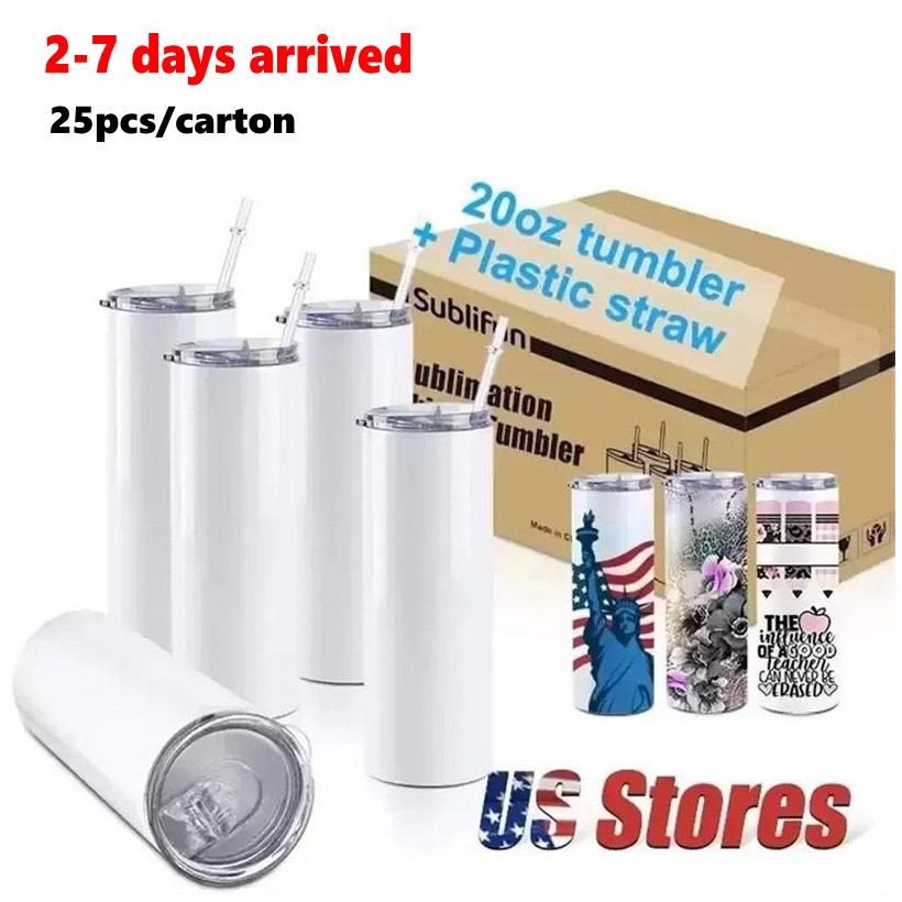 USA Warehouse 25pc/carton Mugs STRAIGHT 20oz Sublimation Tumbler Blank Stainless Steel Mugs DIY Vacuum Insulated Car Coffee 2 Days Delivery GC1024A3
USA Warehouse 25pc/carton Mugs STRAIGHT 20oz Sublimation Tumbler Blank Stainless Steel Mugs DIY Vacuum Insulated Car Coffee 2 Days Delivery GC1024A3