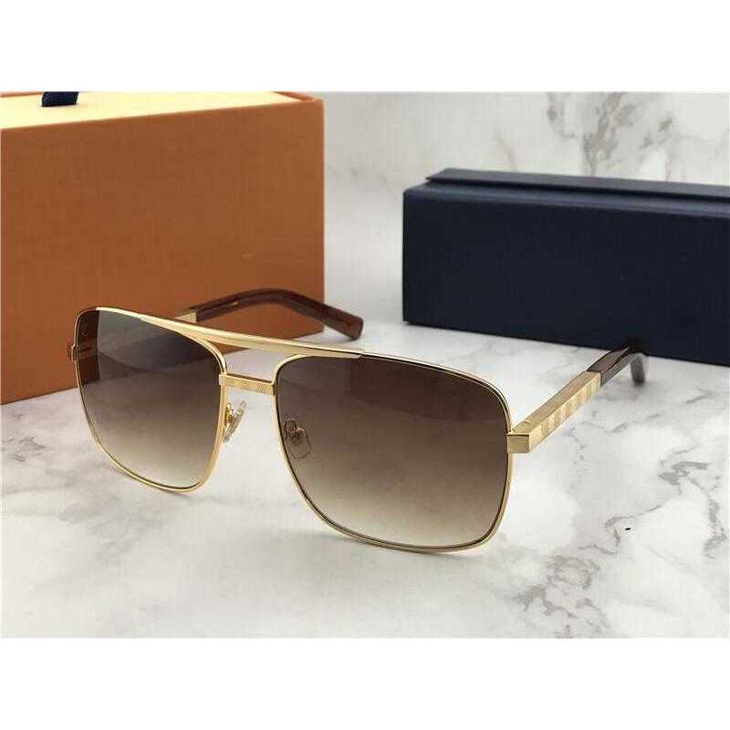 Classic Gold Attitude Sunglasses Square Pilot Sunglasses Sonnenbrille Mens Luxury Designer Sunglasses Glasses Shades New with case
Classic Gold Attitude Sunglasses Square Pilot Sunglasses Sonnenbrille Mens Luxury Designer Sunglasses Glasses Shades New with case
