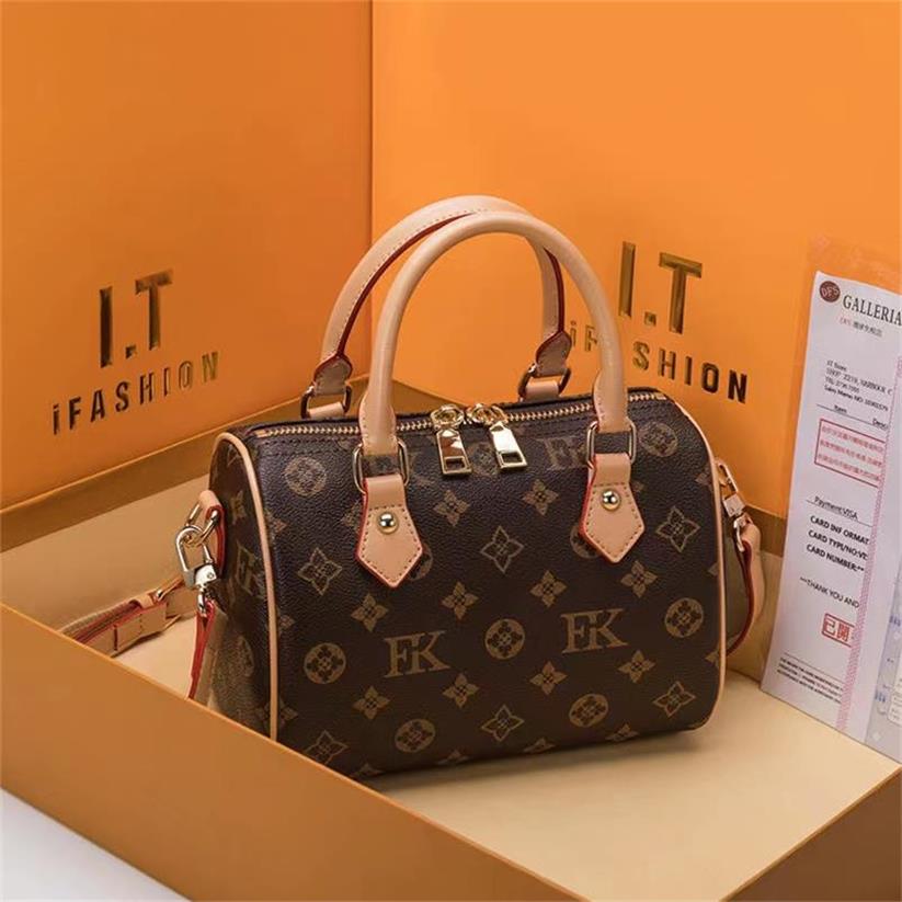 2022 TOP Wallets Women Speedy Handbag Shoulder Bag 25 Strap Handbags Ladies Tote Can Stamping Designers Womens Bags