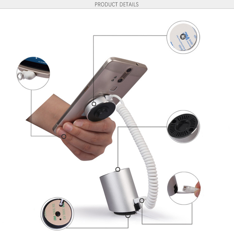 Mobile Phone Security Alarm Stand Smartphone Anti-Theft Device Display Holder Cellphone Burglar Alarm System