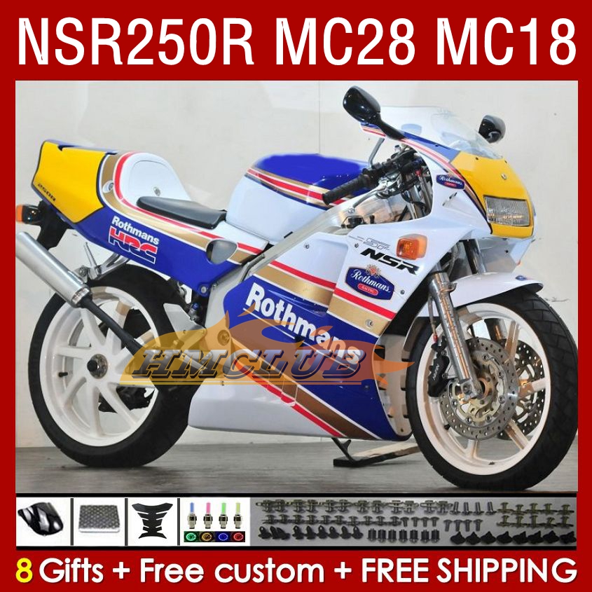 Fairings Kit For HONDA NSR250R MC18 1989 and NSR250R MC28 1994-96 both in the Rothmans colours, No. 1
Fairings Kit For HONDA NSR250R MC18 1989 and NSR250R MC28 1994-96 both in the Rothmans colours, No. 1