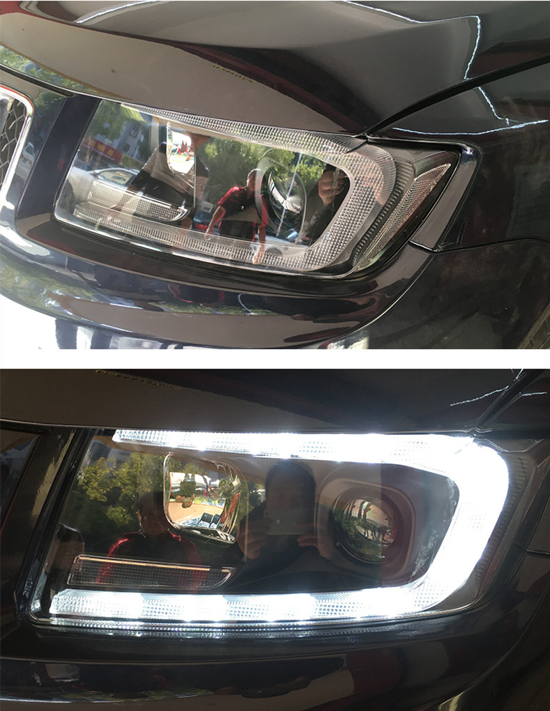 Car Styling Head Lights For Grand Cherokee 20 11-20 15 Headlights DRL Turn Signal High Beam Front Lamp Projector