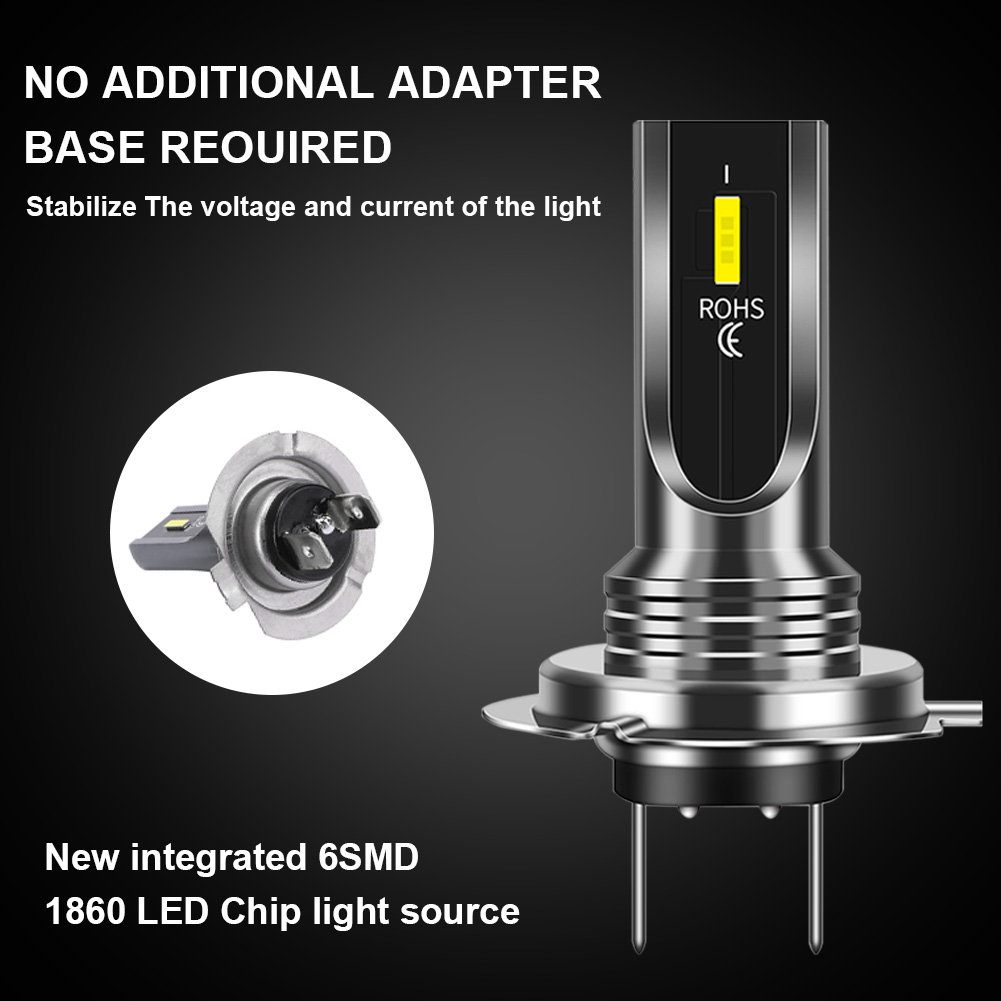 2Pcs H4 H7 H11 H10 Turbo LED Car Headlight Bulbs 3000K 6000K PSX24W 9005 HB3 9006 HB4 H8 Auto Lights Automobile Driving Fog Lamp