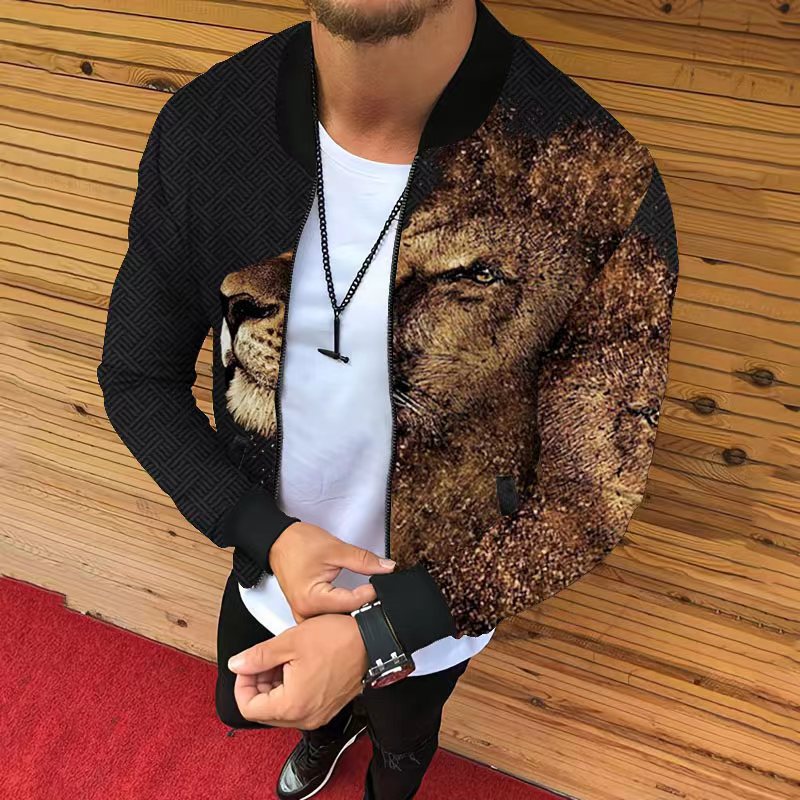Men Printed Jackets… - image