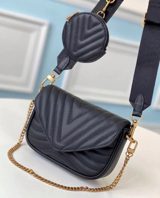 Evening Bags Evening Bags NEW WAVE MULTI-POCHETTE M53936 M56466 M56461 Women Chain Strap Combination Round Coin Purse Real Calf Leather Mini Wallet Cross, Black
Evening Bags Evening Bags NEW WAVE MULTI-POCHETTE M53936 M56466 M56461 Women Chain Strap Combination Round Coin Purse Real Calf Leather Mini Wallet Cross, Black