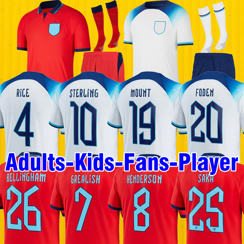 2022 2023 ENGLANDS soccer jersey MEAD KANE STERLING RASHFORD SANCHO GREALISH MOUNT FODEN SAKA 22 23 national team football shirt women men kids kit sets 999520, 2022 world cup men home
2022 2023 ENGLANDS soccer jersey MEAD KANE STERLING RASHFORD SANCHO GREALISH MOUNT FODEN SAKA 22 23 national team football shirt women men kids kit sets 999520, 2022 world cup men home