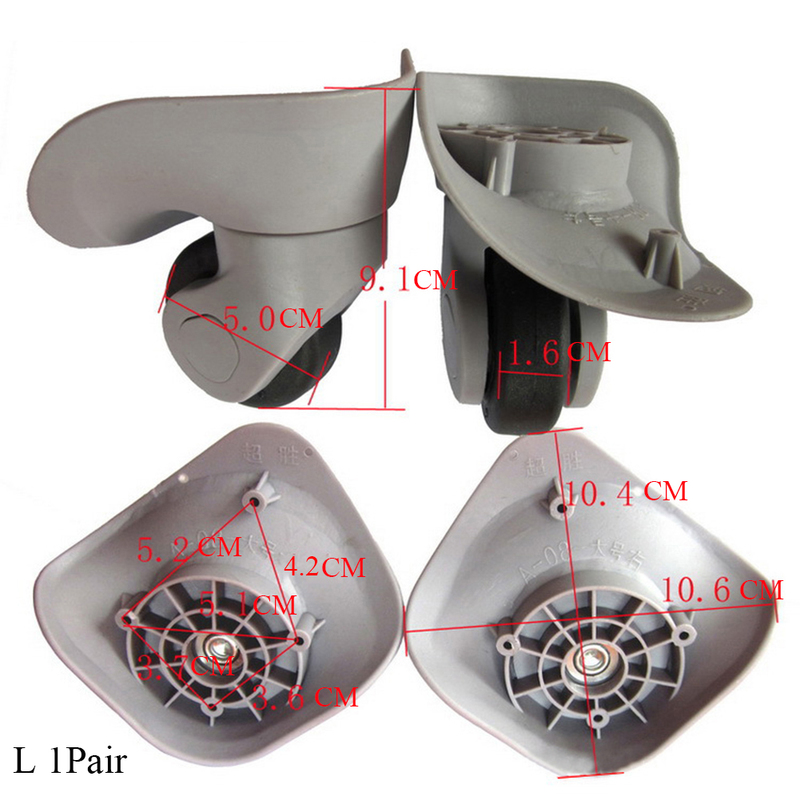 Bag Parts Accessories 1 Pairs Replacement Luggage Wheels Suitcases Repair Trolley Rubber Wear-resistant Wheel Universal Travel Suitcase 220922