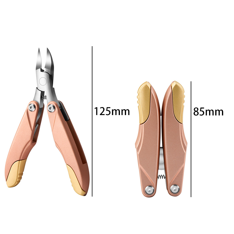 Cuticle Scissors 1Pc High Quality Thick Nail Clippers Stainless Steel Toe nail Nipper Pedicure Fold Cutter For Hard Nail Trimmer Manicure Tools 220922