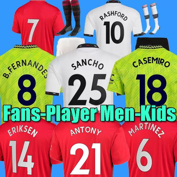 22 23 ANTONY SANCHO CASEMIRO soccer jerseys PLAYER #7 Fans Player version WOMEN MANS UTDS FERNANDES MANCHESTERS SHEW RASHFORD football top shirt 2022 2023 kids kit set, 2023 home kids
22 23 ANTONY SANCHO CASEMIRO soccer jerseys PLAYER #7 Fans Player version WOMEN MANS UTDS FERNANDES MANCHESTERS SHEW RASHFORD football top shirt 2022 2023 kids kit set, 2023 home kids