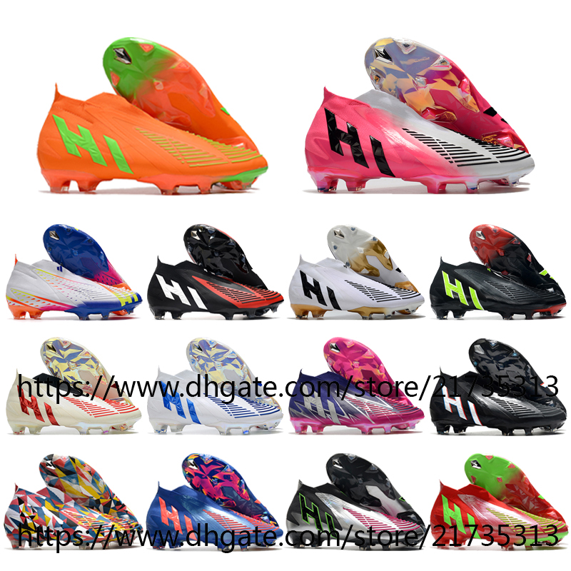 Mens Soccer Boots Predator Edge Geometric FG Firm Ground Cleats Geometric 22 X Men Outdoor High Ankle Football Shoes Botas De Futbol White Red Black Blue Size US6.5-11.5
Mens Soccer Boots Predator Edge Geometric FG Firm Ground Cleats Geometric 22 X Men Outdoor High Ankle Football Shoes Botas De Futbol White Red Black Blue Size US6.5-11.5
