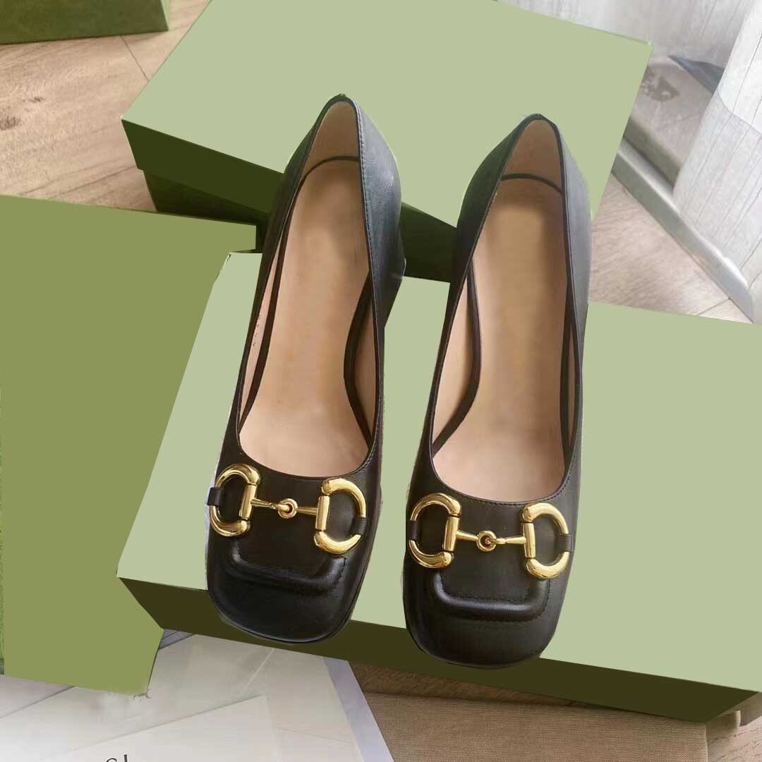Designer High Heel Sandals Women's Gold Horsebit guccie Slippers Fashion Leather Pumps Lady Ballet Shoes Square Heel Party Wedding Sandal
Designer High Heel Sandals Women's Gold Horsebit guccie Slippers Fashion Leather Pumps Lady Ballet Shoes Square Heel Party Wedding Sandal