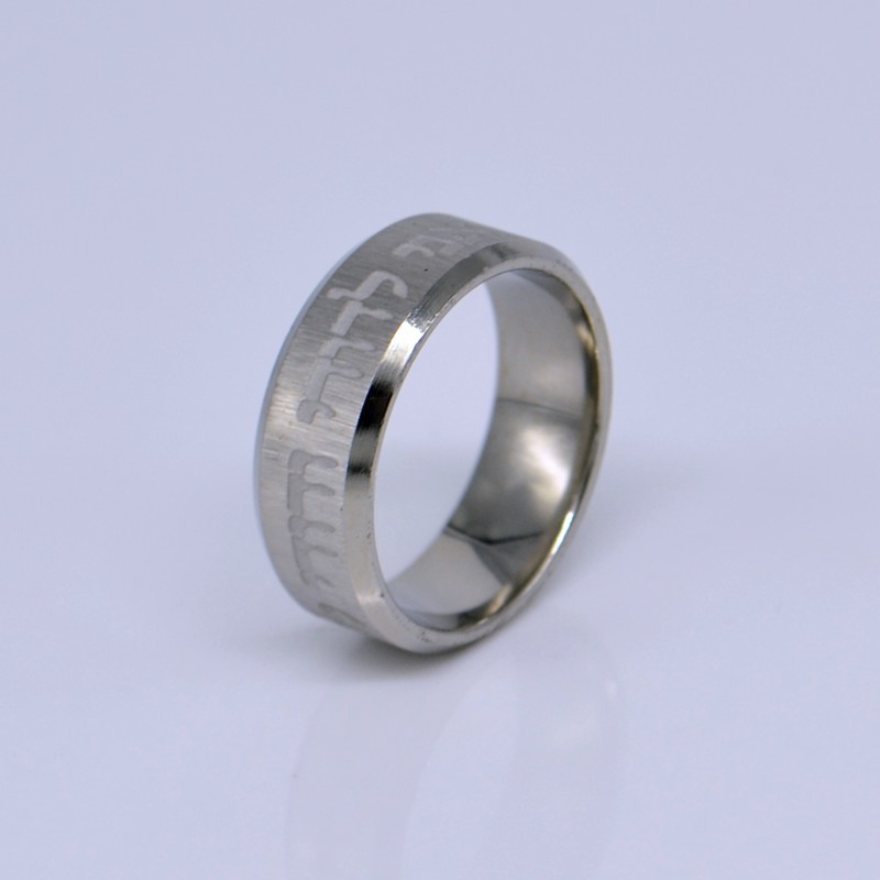 Cluster Rings 12x King Solomon's Gold Ring Hebrew Etched Carving Engraved Stainless Steel 220921