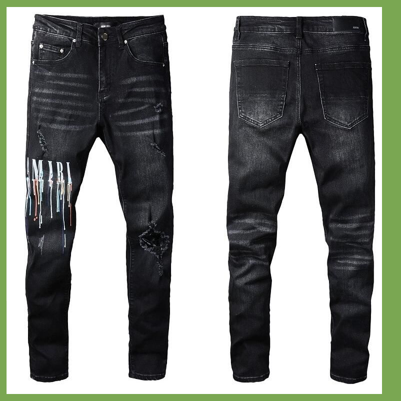 Men's Jeans Mens Designer Star High Elastics Distressed Slim Fit Motorcycle Biker Denim for Men s Fashion Black Pants030
Men's Jeans Mens Designer Star High Elastics Distressed Slim Fit Motorcycle Biker Denim for Men s Fashion Black Pants030