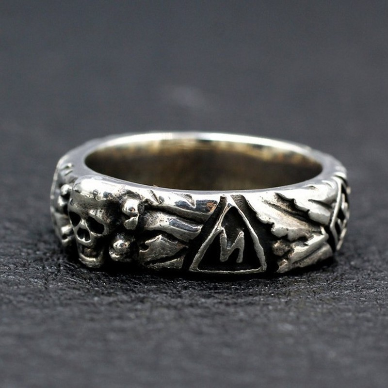 Cluster Rings S925 Sterling Silver Punk Hand Make Fashion Domineering Ornaments Pure Argentum Jewelry for Men and Women 220921