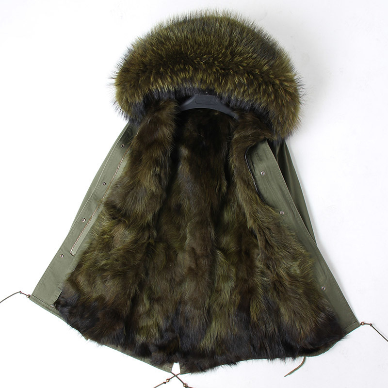 Women s Plus Size Outerwear Coats 3XL 7XL Winter Coat Women Long Real Raccoon Fur Jacket Female Thick Warm Liner Natural Collar Parka 220922