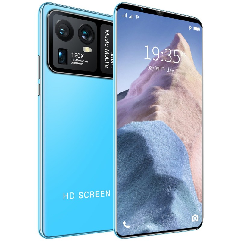 M11 Ultra Smartphones Cell Phones Face ID Touh ID 7.3inch Full Screen Shown 16G RAM 512GB ROM 5G network Deca Core Android 11 Nano SIM, Blue
M11 Ultra Smartphones Cell Phones Face ID Touh ID 7.3inch Full Screen Shown 16G RAM 512GB ROM 5G network Deca Core Android 11 Nano SIM, Blue