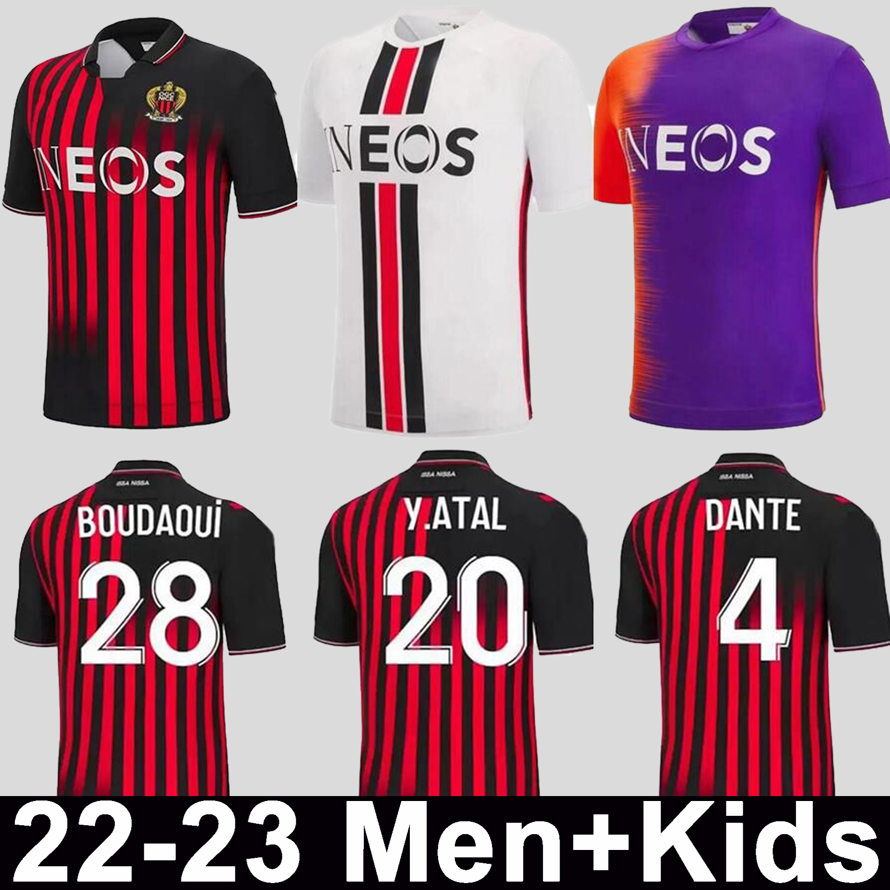 22 23 OGC Nice FC soccer jerseys DELORT MELOU GOUIRI 2022 2023 OGCNice football shirts DOLBERG DANTE KAMARA ATAL maillot de foot home away third ATAL Kluivert Stengs, 22 23 home aldult
22 23 OGC Nice FC soccer jerseys DELORT MELOU GOUIRI 2022 2023 OGCNice football shirts DOLBERG DANTE KAMARA ATAL maillot de foot home away third ATAL Kluivert Stengs, 22 23 home aldult