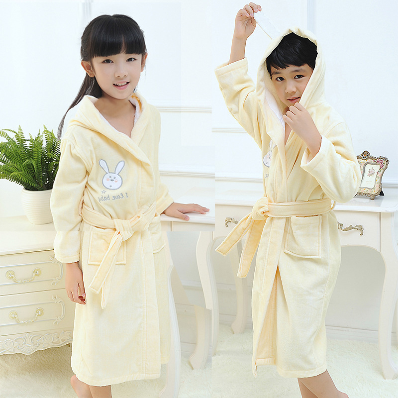 Towels Robes Autumn Winter Kids Sleepwear Robe Cotton Warm Baby Boy Girl Bathrobe 4 18 Years Teenagers Children Pajamas For Boys Girls 220922