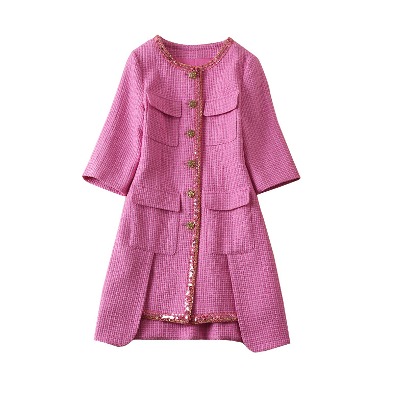 908 XL 2022 Autumn Women' Runway Dress Long Sleeve Crew Neck Pink Dress Flora Print AS, Customize
908 XL 2022 Autumn Women' Runway Dress Long Sleeve Crew Neck Pink Dress Flora Print AS, Customize