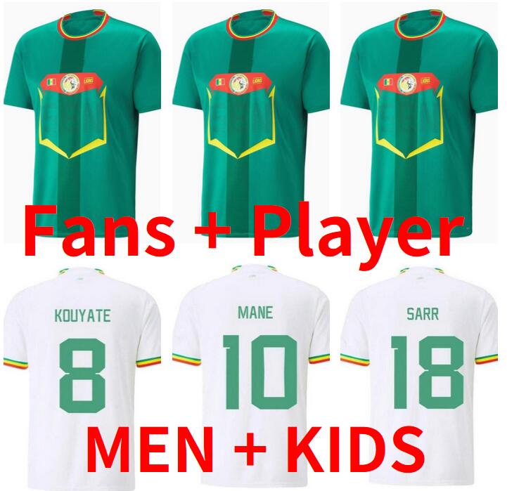 Maillot Senegals soccer jerseys 2022 Senegalese football shirts MANE KOULIBALY KOUYATE ISMAILA B.DIA KEITA BALDE jersey player version men kids kit 22 23
Maillot Senegals soccer jerseys 2022 Senegalese football shirts MANE KOULIBALY KOUYATE ISMAILA B.DIA KEITA BALDE jersey player version men kids kit 22 23