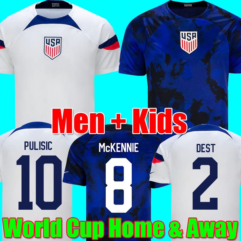 PULISIC DEST MCKENNIE world cup Soccer Jerseys 2022 AARONSON MUSAH usAS MORGAN LLOYD America Football Shirt United States LLETGET MEN KIDS SETS Kit, Men away
PULISIC DEST MCKENNIE world cup Soccer Jerseys 2022 AARONSON MUSAH usAS MORGAN LLOYD America Football Shirt United States LLETGET MEN KIDS SETS Kit, Men away
