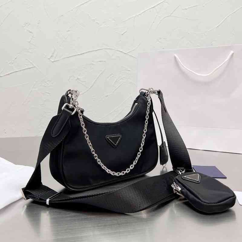 Evening Bags Bags Shoulder Pbag 3 in1 Designer Bags Handbag Woman Luxury Nylon Crossbody Bag Simple Silver Chain Tote Bag Lady WalletMulti, Prabag-pink
Evening Bags Bags Shoulder Pbag 3 in1 Designer Bags Handbag Woman Luxury Nylon Crossbody Bag Simple Silver Chain Tote Bag Lady WalletMulti, Prabag-pink