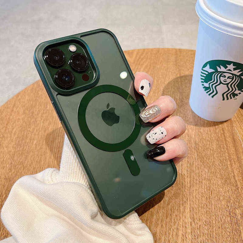 Cell Phone Cases Magnetic Magsafing clear anti-fall case For iphone 13 12 14 14Pro 13Pro Max Wireless Charger Magnet protective bumper cover T220921, Black
Cell Phone Cases Magnetic Magsafing clear anti-fall case For iphone 13 12 14 14Pro 13Pro Max Wireless Charger Magnet protective bumper cover T220921, Black